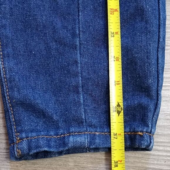 Denim Blvd Los Angeles Distressed Mom Jeans size 5 Dark Wash Blue NWT - Picture 7 of 12